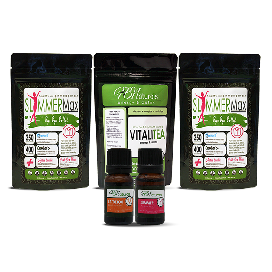 Slimmer & VitaliTea Bundle + Slimmer Drops & FatDetox